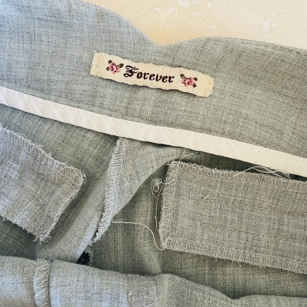 Light Gray Creased Business Pants Trousers S - Picture 5 of 7